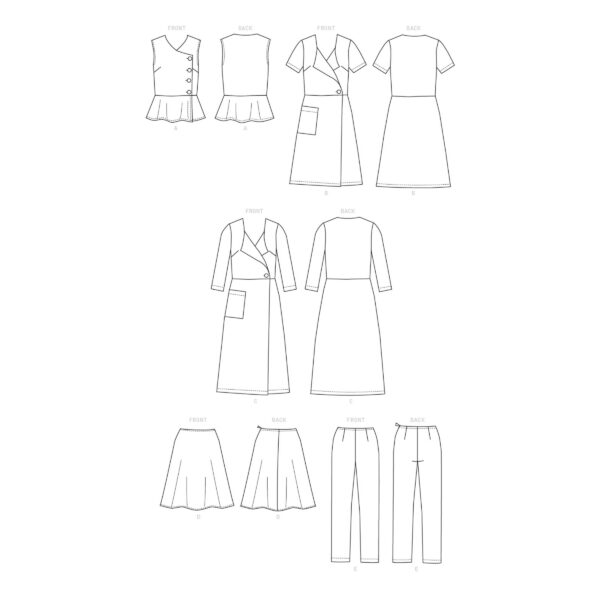 Butterick Schnittmuster - Lifestyle - B6670 -  sportlich, elegante Damenkombinationen – Bild 11