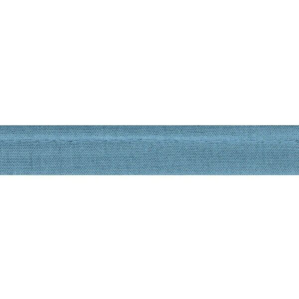 1.73 EURO/ m - Jersey  Paspelband - 3m Oaki Doki -  12mm - Blautöne – Bild 2