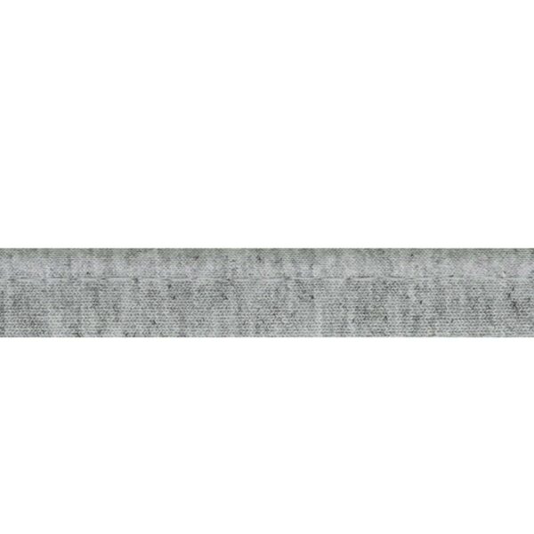 1.73 EURO/ m - Jersey  Paspelband - 3m Oaki Doki -  12mm - Grau, Schwarz – Bild 4