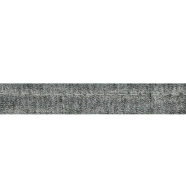 1.73 EURO/ m - Jersey  Paspelband - 3m Oaki Doki -  12mm - Grau, Schwarz – Bild 5