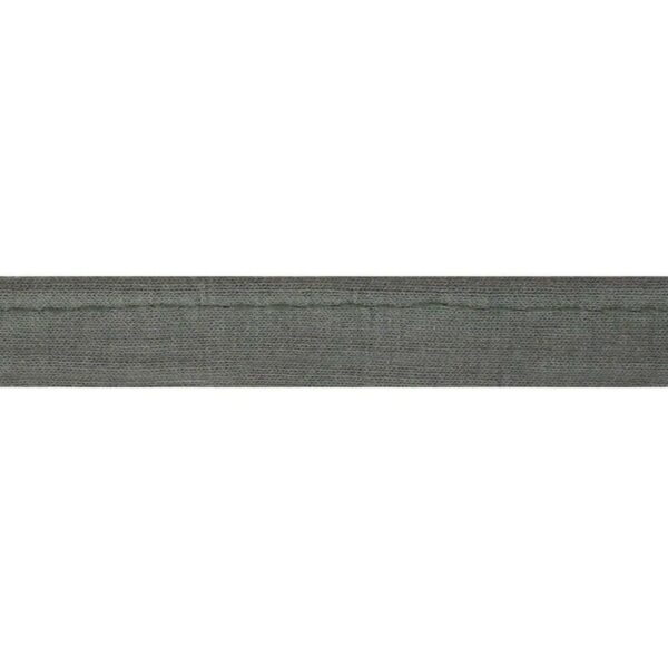 1.73 EURO/ m - Jersey  Paspelband - 3m Oaki Doki -  12mm - Grau, Schwarz – Bild 7