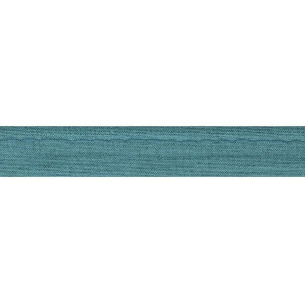 1.73 EURO/ m - Jersey  Paspelband - 3m Oaki Doki -  12mm - Blautöne – Bild 9