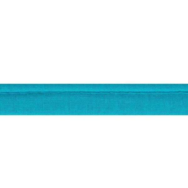 1.73 EURO/ m - Jersey  Paspelband - 3m Oaki Doki -  12mm - Blautöne – Bild 10
