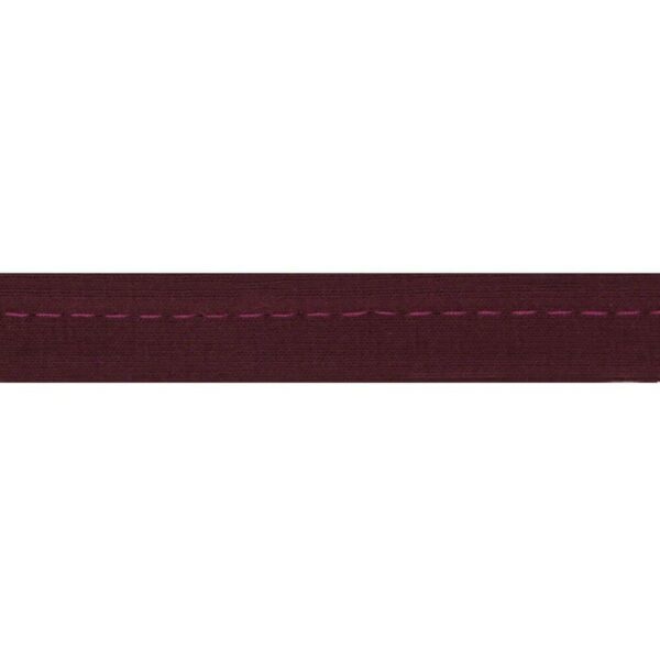 1.73 EURO/ m - Jersey  Paspelband - 3m Oaki Doki -  12mm - Rottöne – Bild 6