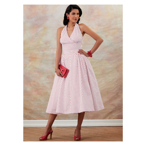 Butterick Schnittmuster - Retro - B6682 - rückenfreies Kleid aus den 50er Jahren – Bild 2