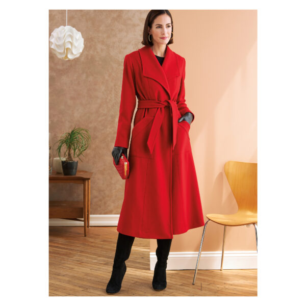 Butterick Schnittmuster - B6720 -  eleganter Mantel mit großem Kragen – Bild 2