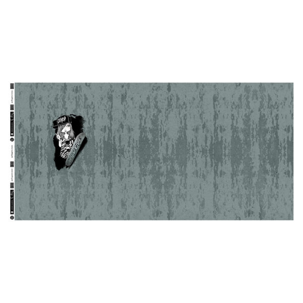 Reststück - French Terry - Panel, Urban Girl by Thorsten Berger - Graugrün - 75cm – Bild 2