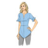 Butterick Schnittmuster - B6663 -  Bluse, Sommerbluse kurzärmelig – Bild 3