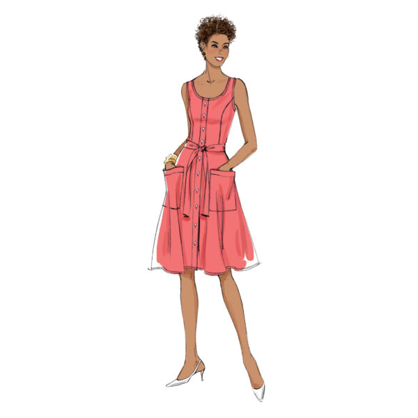 Butterick Schnittmuster - B6674 - flottes Sommerkleid – Bild 3