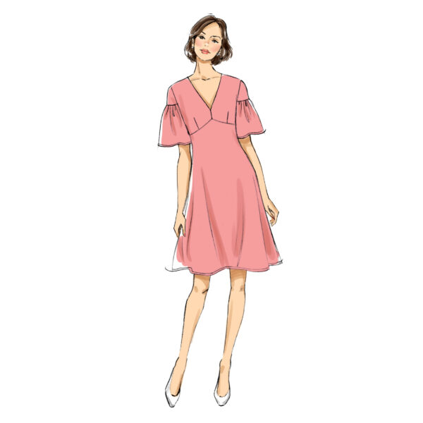 Butterick Schnittmuster - B6678 - Sommerkleid mit Stufenrock – Bild 3
