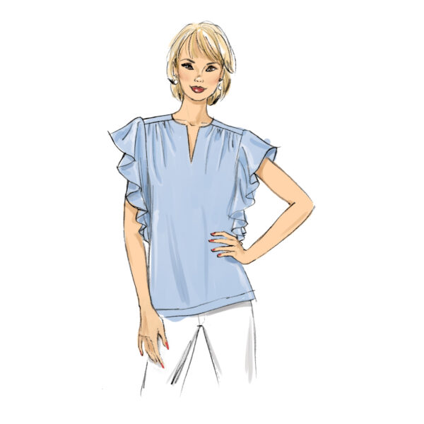 Butterick Schnittmuster - B6688 - sommerliche Bluse – Bild 8