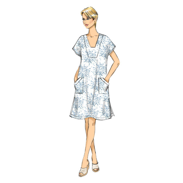 Butterick Schnittmuster - B6683 -  lässiges Hauskleid, Überwurf, Strandkleid – Bild 4