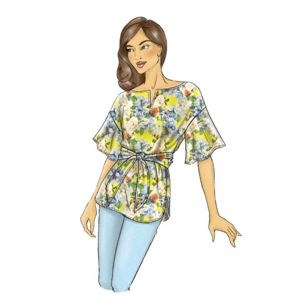 Butterick Schnittmuster - B6685 - einfache Sommerbluse – Bild 4