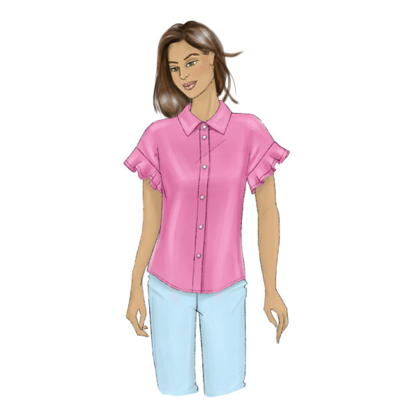 Butterick Schnittmuster - B6686 - sommerliche Hemdbluse – Bild 8