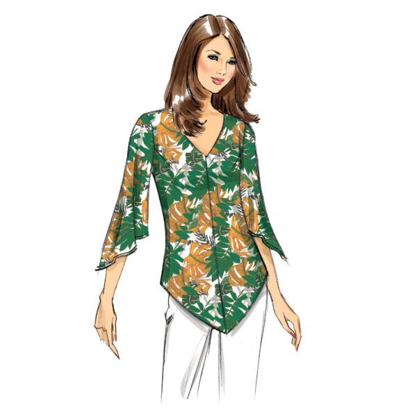 Butterick Schnittmuster - B6663 -  Bluse, Sommerbluse kurzärmelig – Bild 5