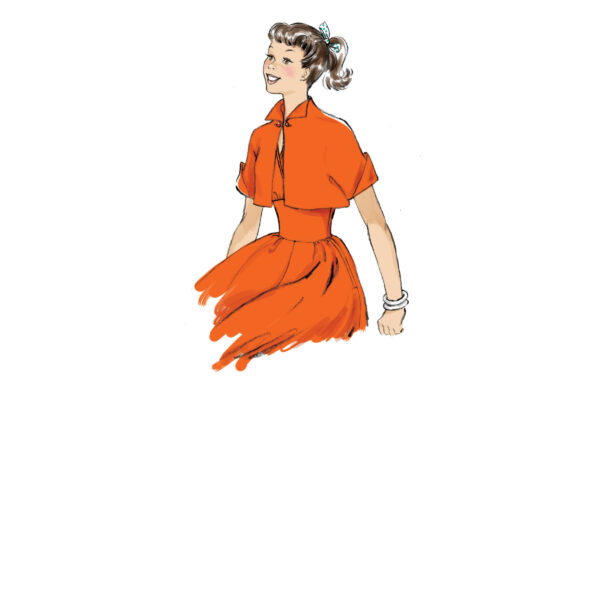 Butterick Schnittmuster - Retro - B6682 - rückenfreies Kleid aus den 50er Jahren – Bild 5
