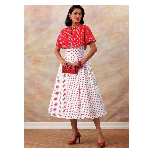 Butterick Schnittmuster - Retro - B6682 - rückenfreies Kleid aus den 50er Jahren – Bild 6