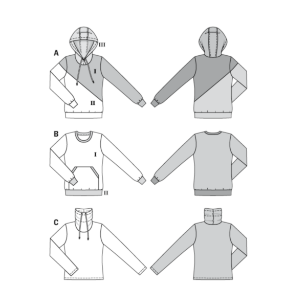 Burda Style Schnittmuster - Shirt - Pullover und Sweatshirt - Nr. 6315 – Bild 6