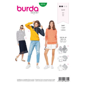 Burda Style Schnittmuster - Shirt - Pullover und Sweatshirt - Nr. 6315