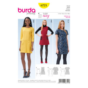 Burda Style Schnittmuster - Kleid - Etuikleid & Trägerkleid - Nr. 6721