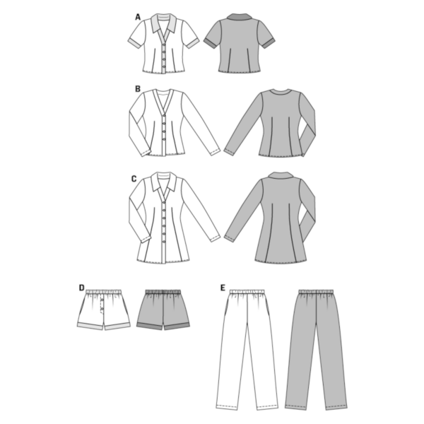 Burda Style Schnittmuster - Nachthemd - Schlafanzug - Pyjama für Sie - Nr. 6742 – Bild 5