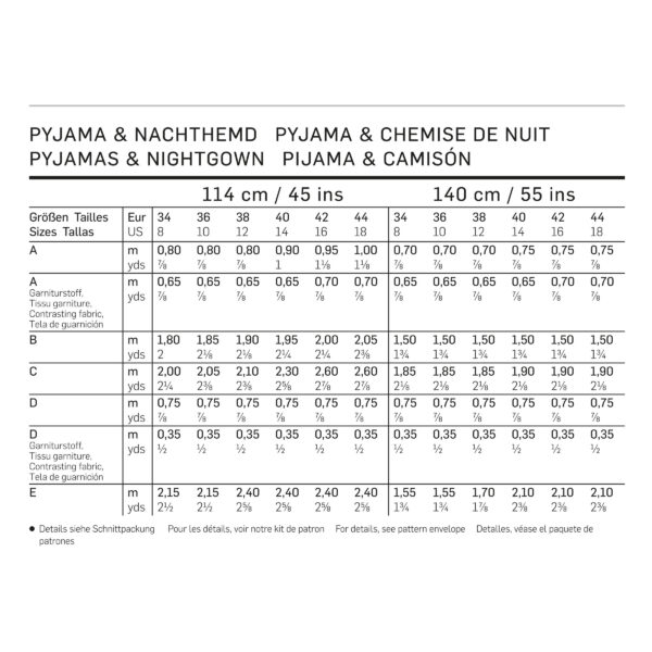 Burda Style Schnittmuster - Nachthemd - Schlafanzug - Pyjama für Sie - Nr. 6742 – Bild 6