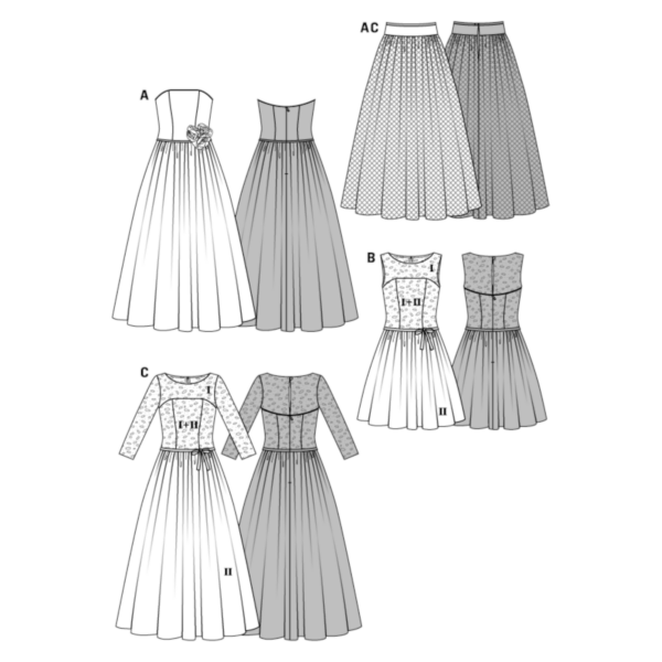 Burda Style Schnittmuster - Korsagenkleid, Brautkleid, Oberteil - Nr. 6776 – Bild 6
