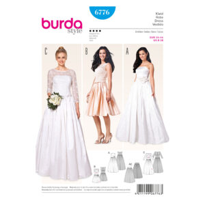 Burda Style Schnittmuster - Korsagenkleid, Brautkleid, Oberteil - Nr. 6776
