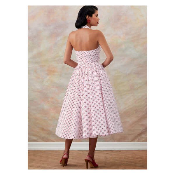 Butterick Schnittmuster - Retro - B6682 - rückenfreies Kleid aus den 50er Jahren – Bild 7