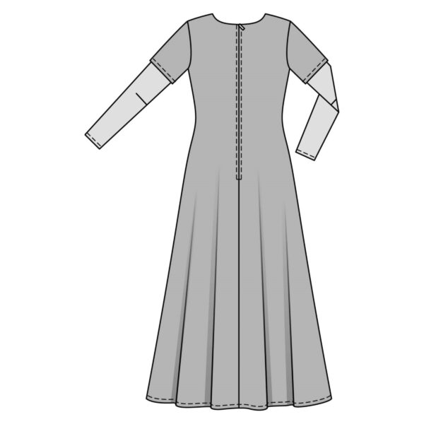 Burda Style Schnittmuster - Mittelalterliches Kleid und Haube - Nr. 7468 – Bild 5