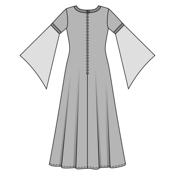 Burda Style Schnittmuster - Mittelalterliches Kleid und Haube - Nr. 7468 – Bild 8
