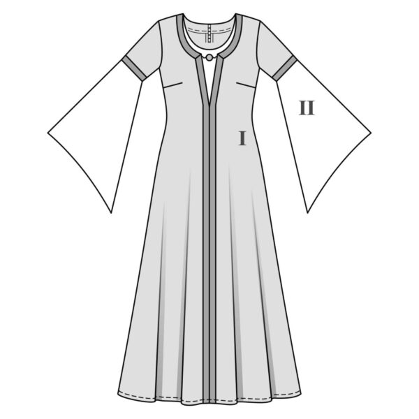 Burda Style Schnittmuster - Mittelalterliches Kleid und Haube - Nr. 7468 – Bild 9
