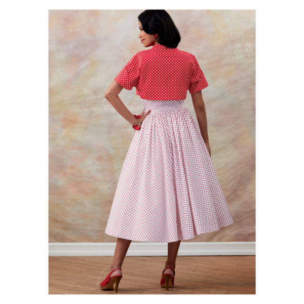 Butterick Schnittmuster - Retro - B6682 - rückenfreies Kleid aus den 50er Jahren – Bild 8