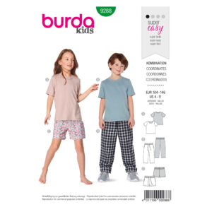 Burda Kids Schnittmuster - Kombination - T-Shirt und Hose - Nr.9288