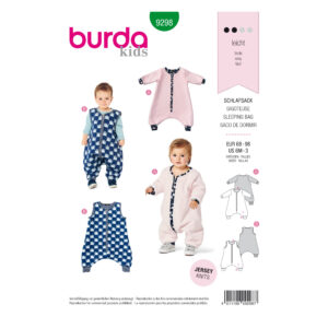 Burda Schnittmuster - Schlafsack mit Beinchen - Schlafsack-Overall - Nr.9298