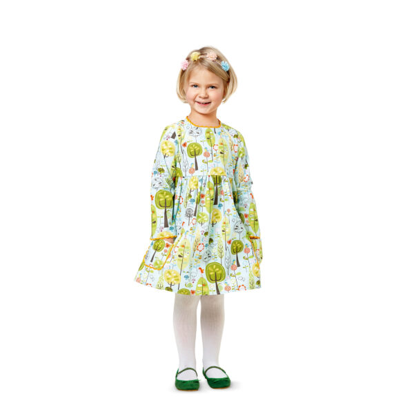 Burda Style Schnittmuster - Kleid - Mädchenkleid - gekräuselter Rock - Nr. 9373 – Bild 5