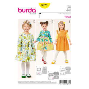 Burda Style Schnittmuster - Kleid - Mädchenkleid - gekräuselter Rock - Nr. 9373