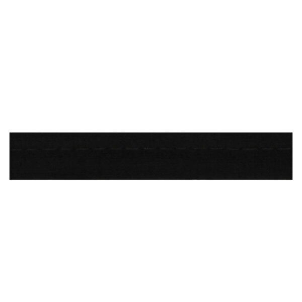 1.73 EURO/ m - Jersey  Paspelband - 3m Oaki Doki -  12mm - Grau, Schwarz – Bild 2