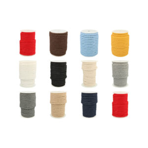 1.88EUR/m - 2m Baumwollkordel, 10 mm - verschiedene Farben