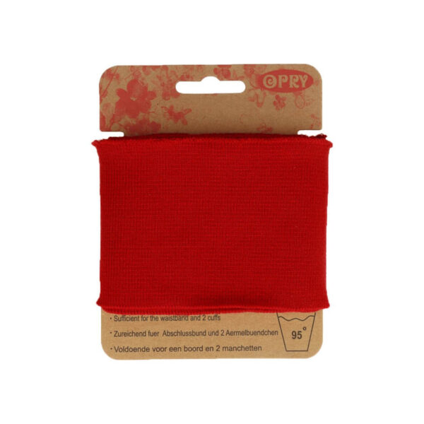 Opry - Cuff - Bündchen - 6,5cm x 110cm - elastisch - Plisterkarte - uni – Bild 14