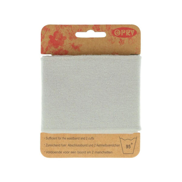 Opry - Cuff - Bündchen - 6,5cm x 110cm - elastisch - Plisterkarte - uni – Bild 3