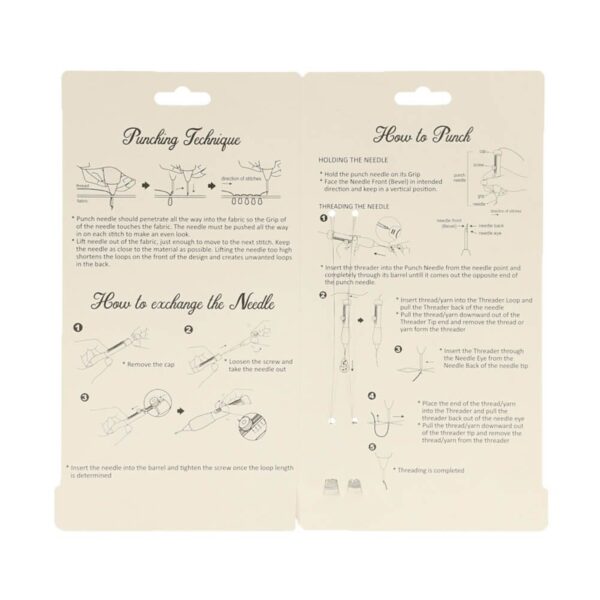OPRY Punch Needle Set - OPRY Punch Nadel Set - OPRY Sticknadeln Set – Bild 2