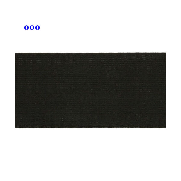 1 Meter Elastikband - Gummiband  Zierband - 60 mm  uni - schwarz/weiß/grau – Bild 7