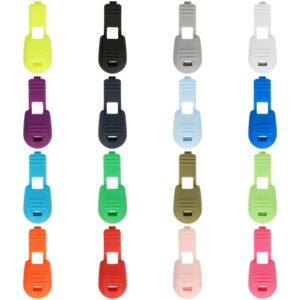 5 Paar (10 Stk.) Kordelenden klappbar - für 2-6mm Kordeln - Kunststoff - Farben