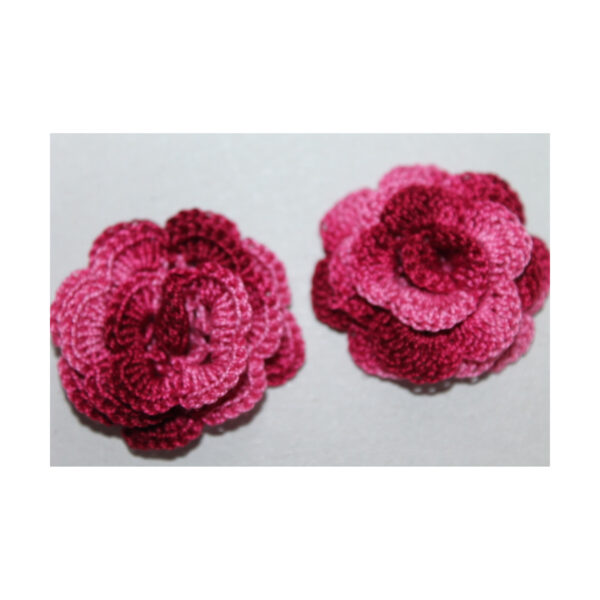 Blüten gehäkelt - Rose - chrochet flower - verschiedene Farben – Bild 6