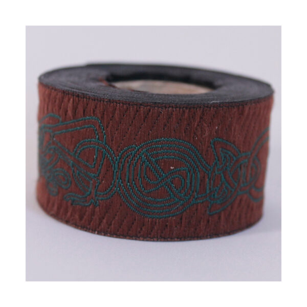 mittelalterliche Borten - 1m keltische Figuren - Hunde, Schwäne - 25/33mm - verschiedene Farben – Bild 4
