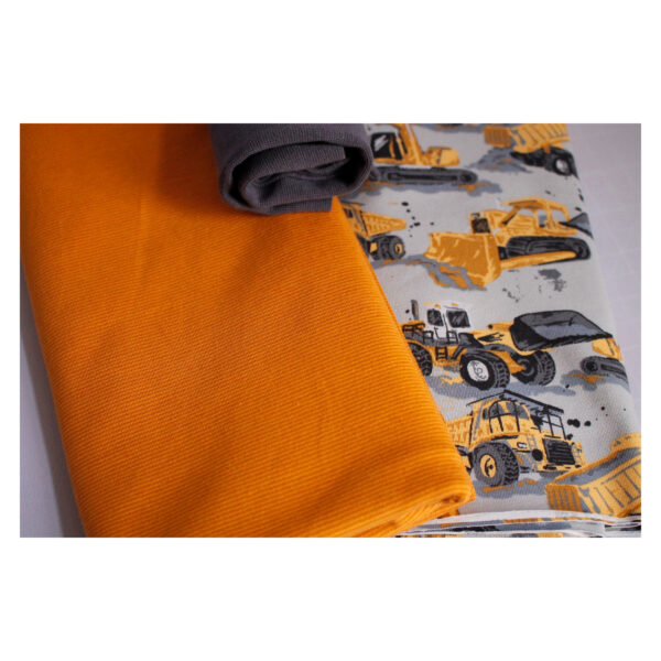 Stoffpaket, Jersey - Kinderbekleidung, Kombination - Baufahrzeuge - SPJ 31 – Bild 4