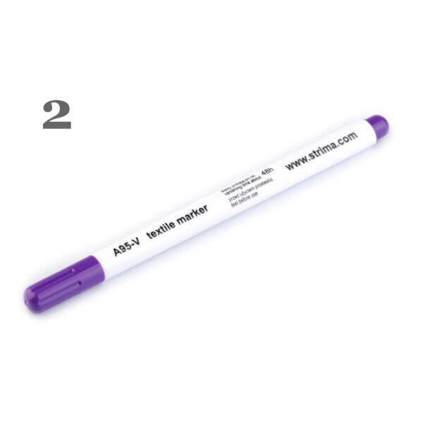 Markierstift für Textilien - Textilmarkierer - selbst löschend - 2 Farben – Bild 3