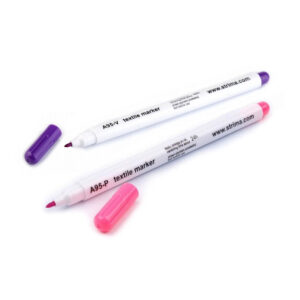 Markierstift für Textilien - Textilmarkierer - selbst löschend - 2 Farben