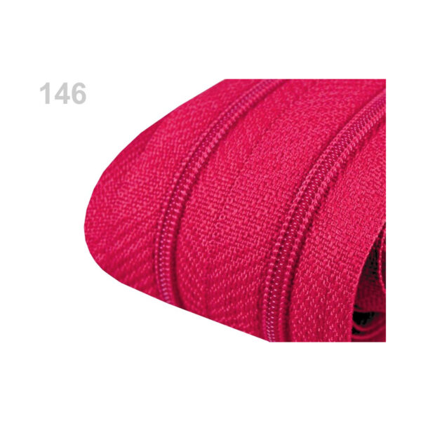 0,71EURO/m) - 5m endlos Reißverschluss - 3mm-Spirale - inkl.10 Zipper - Rottöne – Bild 5
